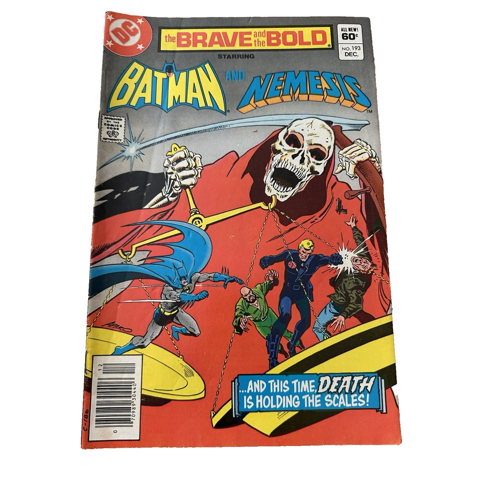 DC Comics, Batman and Nemesis #193 1982 The Brave & the Bold, Good+ VTG